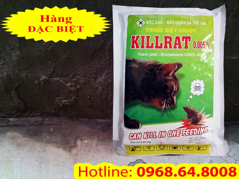 Killrat 0.005 (1Kg) - (Syngenta - THỤY SỸ) - Thuốc diệt chuột nhà, chuột đồng, chuột khu nhà máy...