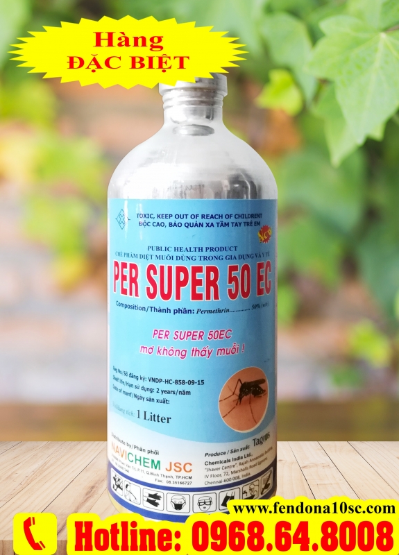 Per Super 50EC (1 Lít) - Thuốc diệt muỗi, diệt côn trùng chai nhôm