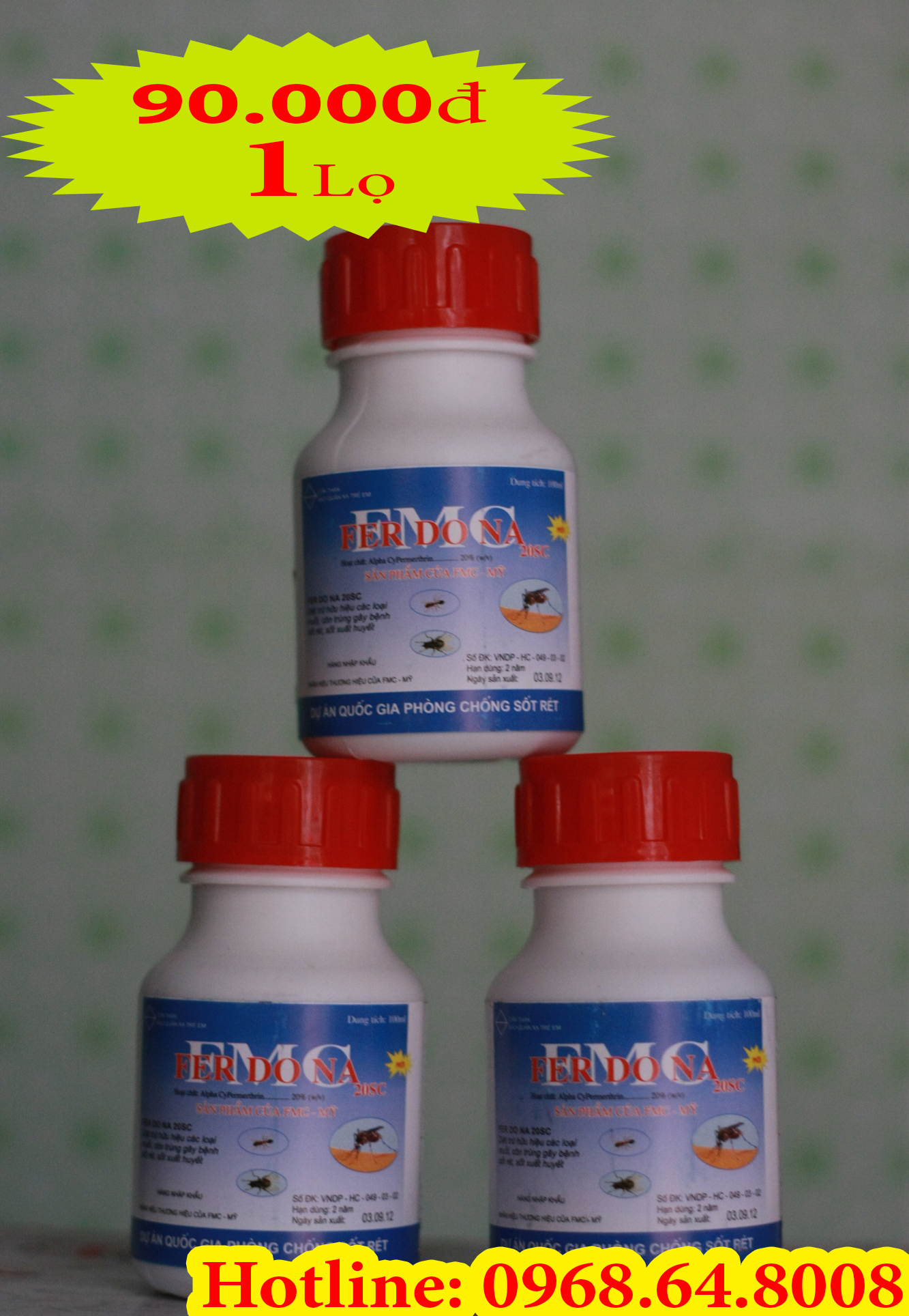 Ferdona FMC 20SC (100ml) - (Hàng của MỸ) - Thuốc diệt côn trùng, muỗi, gián, ruồi, kiến, bọ chét...